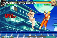 Super Street Fighter II X - Revival for GBA screenshot