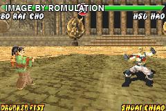 Mortal Kombat - Tournament Edition for GBA screenshot