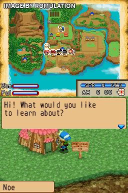 Harvest Moon DS - Island of Happiness  for NDS screenshot