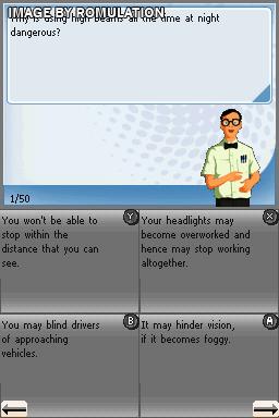 Drivers Ed Portable  for NDS screenshot