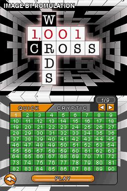 1001 Crosswords for NDS screenshot