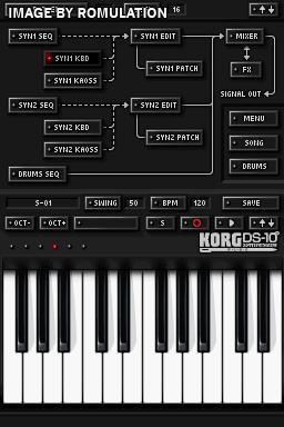 Korg DS-10+ Synthesizer Limited Edition for NDS screenshot