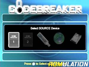 Codebreaker V10 for PS2 screenshot